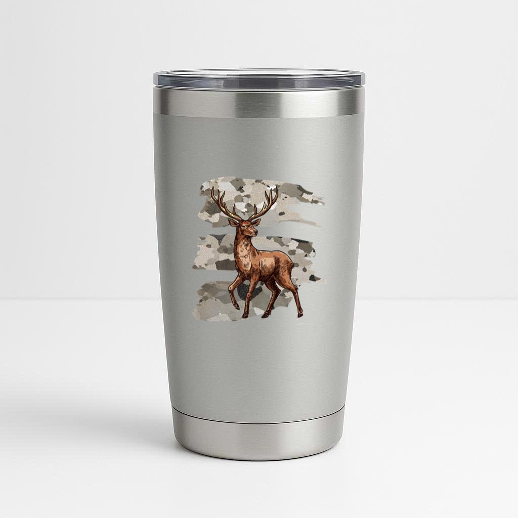 American Military Camouflage Deer Tumbler