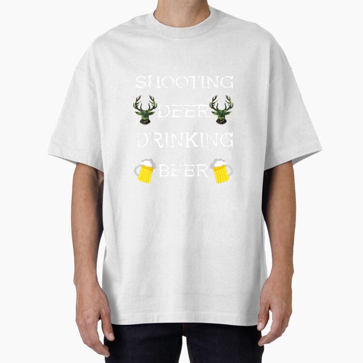 Shooting Deer Drinking Beer Hunting T-Shirt