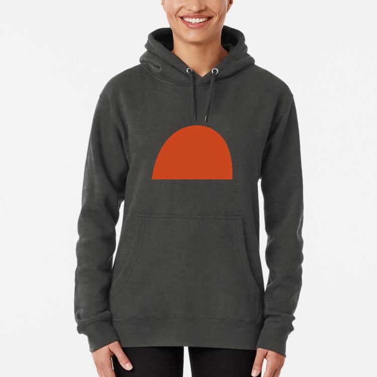 Simple Hill Design Flat Hoodie