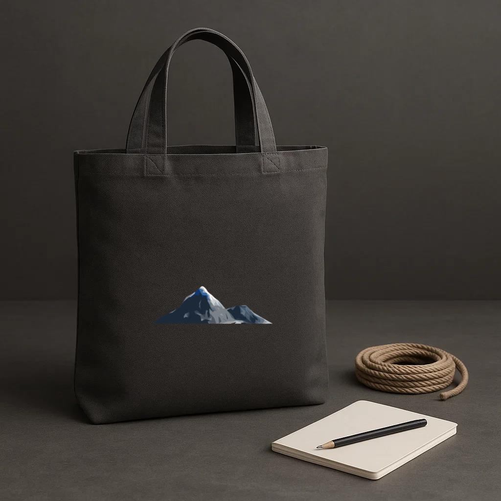 Snow Mountain Tote Canvas Bag - Image 2