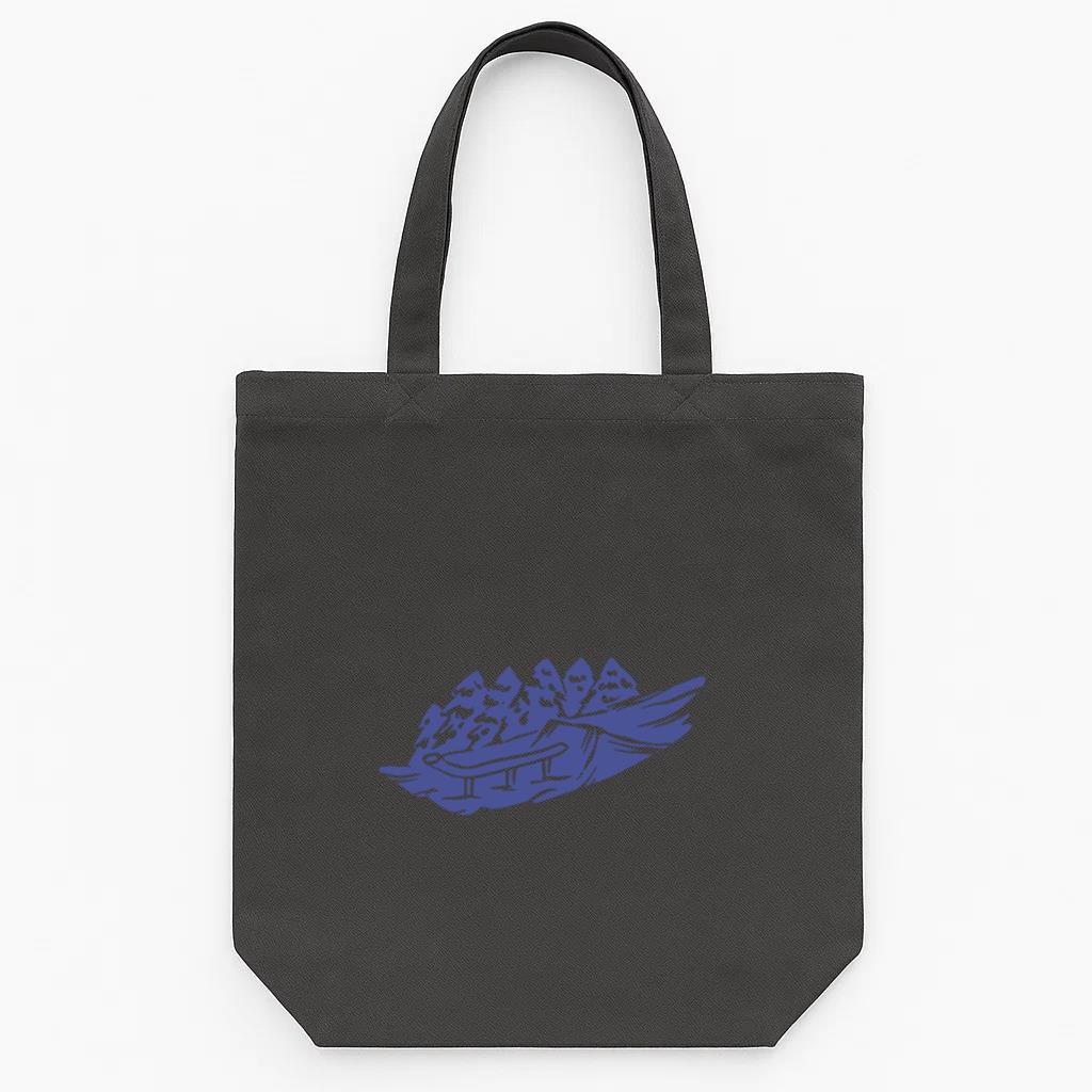Snowboard Park Jumps Tote Canvas Bag