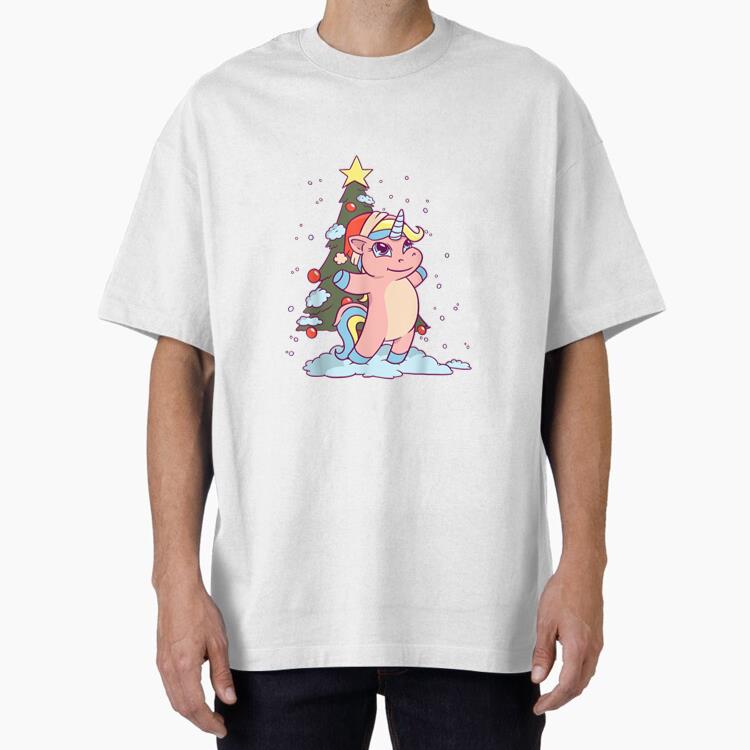 Unicorn Deer Christmas T-Shirt