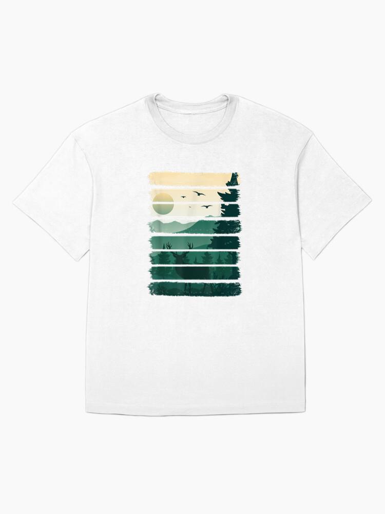 Vintage Deer Forest Nature T-Shirt - Image 4